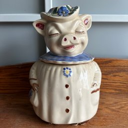 Adorable Vintage Winnie Pig Cookie Jar