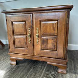 Wood Two-Door Side Cabinet (Porch)