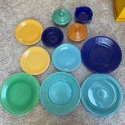 Assorted Vintage Fiestaware And Bauer Dishes (Garage Left)
