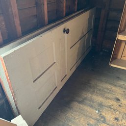 Pair Of Vintage Solid Wood Doors (attic)