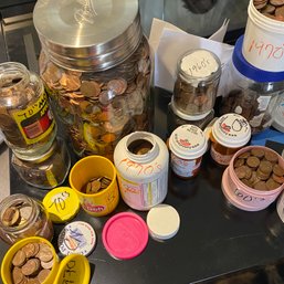 Pennies Everywhere! Huge Collection Of Pennies From 1910-1970! (Bsmt)