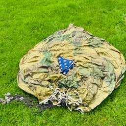Vintage Military Parachute & American Flag (BSMT Entry)