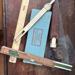 Lot Of Vintage Nautical Protractors, Nautical Course Plotters, Sailing Boating Maritime Instruments (porch)