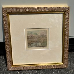 Framed Signed Wallace Nutting Artwork (Garage)