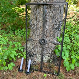 Metal Wall Decor & Candle Holder (BSMT Back)