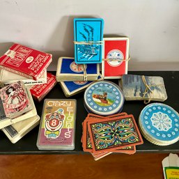 Large Lot Of Vintage Playing Cards (b1)