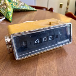 Vintage Mustard Yellow SANKYO Digital Clock