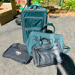 Atlantic Luggage, Wilson Leather Laptop Bag And Monarchs Bag (Garage)