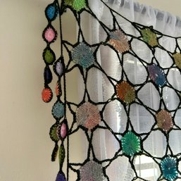 Lovely Crochet Window Valance (Back Bed)