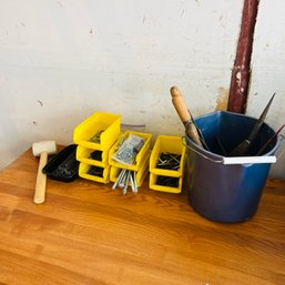 Files, Nails, Mallet And Other Items (garage)