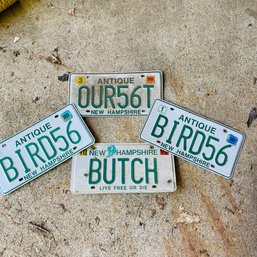 4 Vintage New Hampshire License Plate - 3 Antique & 1 Butch! (Barn3)