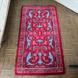 Vintage Hooked Rug 52'x28' (office)