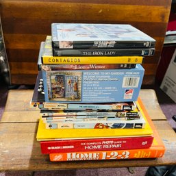 Assorted Books And DVDS (Basement)