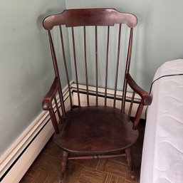 Vintage Wooden Rocking Chair, Low Seat (office)