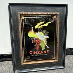 Cinzano Dry Extra Dry Brut Framed Art (Garage)