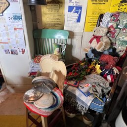 Vintage Chairs, Steiner Bears, Shred-o-mat, Throws And More (basement Stairs)