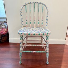 Cute Painted Wooden Chair (DR)