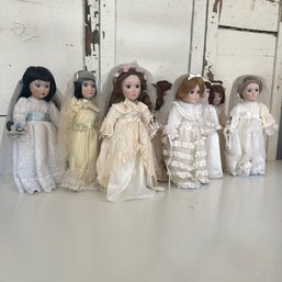 Danbury Mint Brides Of America Collection, Ten Dolls With Certificates (KB)