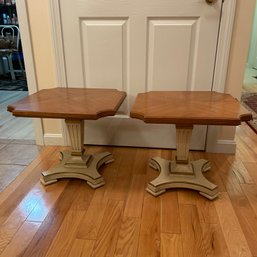 Pair Of HERITAGE End Tables - See Notes (Entry)