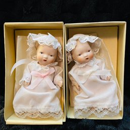 Pair Of Balos Christening Dolls (Box 8)