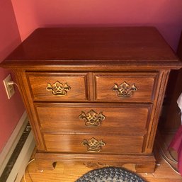 Solid Kincaid Wood Bedroom Nightstand Table With Lots Of Room - See Notes (MB)