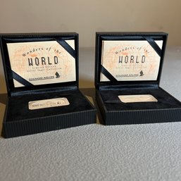 Set Of Two Wonders Of The World Silver Ingots (BSMT Middle)