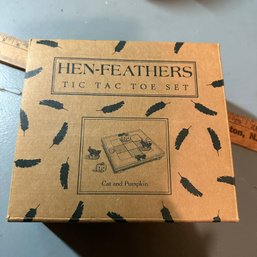 Adorable Hen-Feathers Halloween Tic-Tac-Toe Set (Basement)