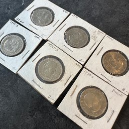 Six Susan B. Anthony Dollar Coins (IS)