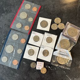 Assorted U.S. Coins & 1984 Uncirculated Set (IS)