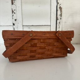 Vintage 1989 Longaberger Handled Basket (KB)