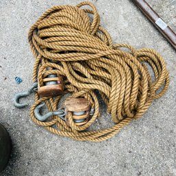 Block And Tackle With Rope