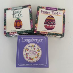 Trio Of Longaberger Basket Charm Accessories (KB)