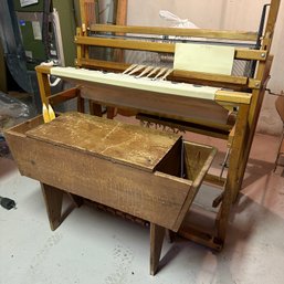 Wow! - LECLERC NILUS Floor Loom With Accessories & Storage Bench (BSMT Back)