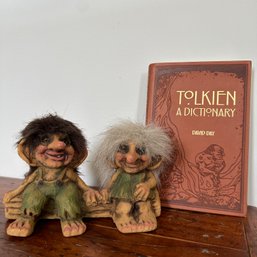 Tolkien A Dictionary And Vintage NyForm Trolls (KH)