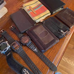 Vintage Lot Of Small Wallets, Watches, Coin Holders, & Key Holder (MB)