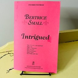 'Intrigued' Uncorrected Proof Paperback - Author's Personal Copy