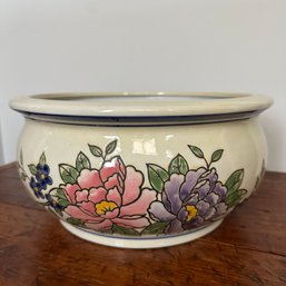 Beautiful Floral Planter, AAA Imports, Decoware Fine Pottery (KH)