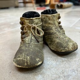 Leather Antique Baby Shoes (FR)