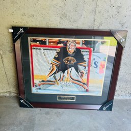 Authentic  Boston Bruins Tim Thomas Signed And Framed Photo Print (garage)