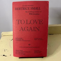 'To Love Again' Uncorrected Proof Paperback - Author's Personal Copy