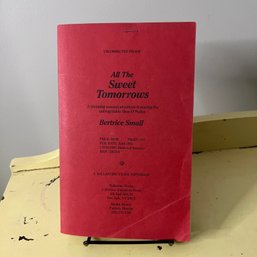 'All The Sweet Tomorrows' Uncorrected Proof Paperback - Skye O'Malley - Author's Personal Copy