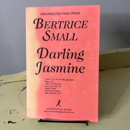 'Darling Jasmine' Uncorrected Proof Paperback - Author's Personal Copy