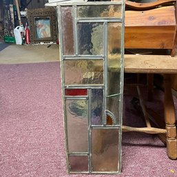 Vintage Handmade Stained Glass Piece, Fragile (Basement)