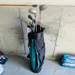 Golf Bag With Assorted Clubs (Garage)