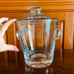 Wonderful Handblown European, Glass Ice Bucket  (front Door Entry)