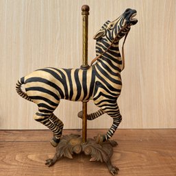 The American Carousel By Tobin Fraley Zebra Figure (OA)