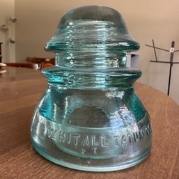 Vintage Whitall Tatum Aqua Insulator - See Description (DR)