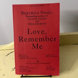 'Love, Remember Me' Uncorrected Proof Paperback - Author's Personal Copy