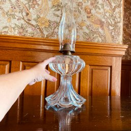 22' Tall, Vintage Glass Oil Lamp  (front Door Entry)