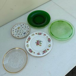 Five Vintage Plates